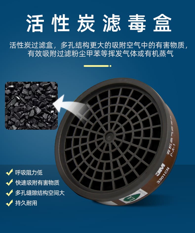 3M 3301CN 滤毒盒 （有机蒸气）